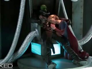 WickedParodies - Supergirl Seduces Braniac Into Anal adult clip