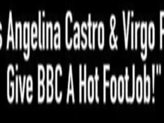 Bbws অ্যাঞ্জেলিনা কাস্ত্রো & virgo peridot দেত্তয়া বিবিসি একটি অসাধারণ footjob&excl;