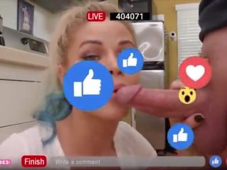 Getting Revenge From Her Cheating swain By Blowing Her Stepbrother on FB LIVE