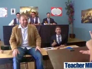(kimberly kendall) magnificent Teacher With Big Melon Tits Ride Student In Class mov-17
