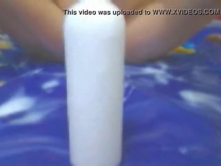 First-rate veebikaamera latiino pritsimine ja söömine piimjas sperma (pt. 2)
