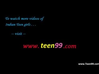 Teen99.com - indijke naselje mlada ženska necking ljubimec v zunaj