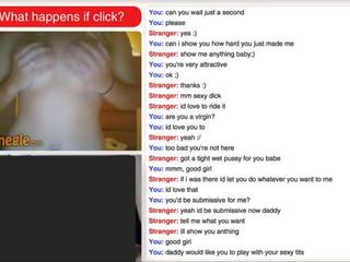 Superb Blondie on Omegle movs Body and Masturbates for Me