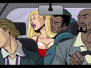 Interracial dibujos animados película