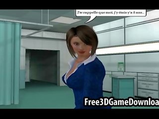 Pleasant 3d cartoon girls in outfits and tight clothes