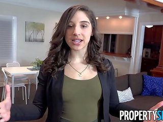 Propertysex - vysoká škola študent fucks splendid zadok skutočný estate zástupca