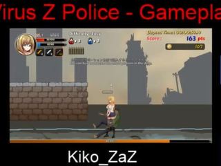 Virus z 警察 若い 女性 - gameplay